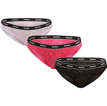 Kalhotky 3PACK dámské kalhotky HUGO vícebarevné (50523826 960) XXL Možnost vrácení zboží ZDARMA do 120 dnů!