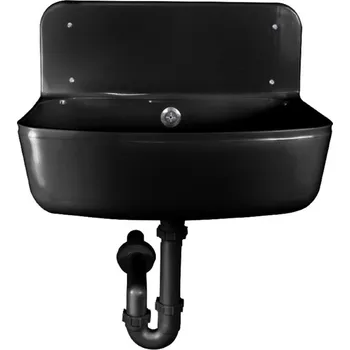 HOPA - Plastová výlevka STY 350 s roštem STY 351 - Barva - Černá , Rošt k výlevce - Včetně roštu OLPSTY350F+OLPSTY3501F