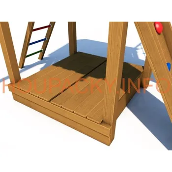 Dětské hřiště DŘEVĚNÉ VÍKO na pískoviště pro hřiště Variant