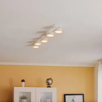 Euluna Stropní světlo Pills V, bílé, pětilampové - Baldachýn – délka 9 cm, šířka 4 cm, výška 3 cm bílá 5 x 8 W LED - Doprava zdarma