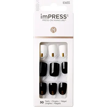 Kiss My Face imPRESS Nails Midnight Drive - Samolepící nehty ( 30 ks )