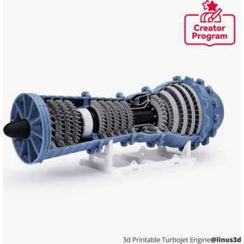 Příslušenství k 3D tiskárně Bambu Lab - 3d Printable Turbojet Engine