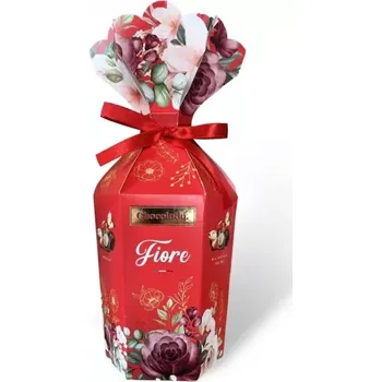 Čokoláda Bonboniéra CHOCOLADY 130 g FIORE - ČERVENÁ - VÝPRODEJ !!! DMT: 9/2024 (Pralinky z mléčné čokolády / s lískooříškovou náplní)