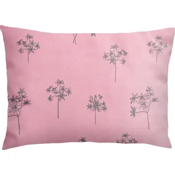 Povlečení XPOSE® Flanelový povlak na polštář IDIL - šedý/růžový 70x90 cm, Flanel + Prodloužená možnost vrácení zboží do 50 dnů