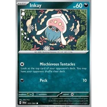 Karetní hra Pokémon SFA 033/064 Inkay - Shrouded Fable Stav: Near Mint, Verze: REVERSE HOLO