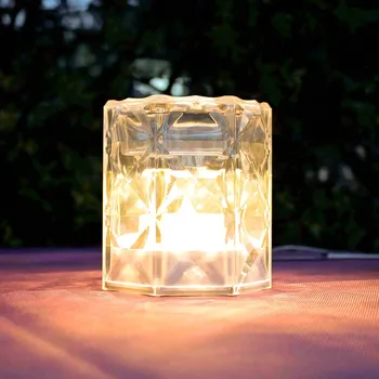 Lampička Newgarden LED dobíjecí stolní lampa Jack Lux, výška 10 cm, IP54 transparentní 1 x 1 W LED