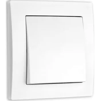 vypínač Elhard Vypínač Vera jednopólový č.1, matný, bílý - kompletní