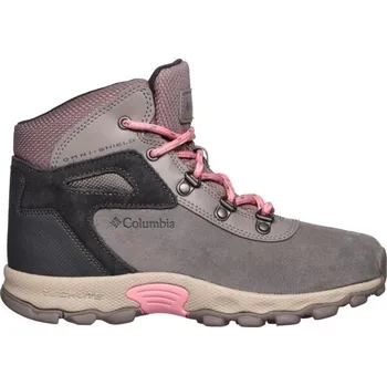 Pánská treková obuv Dětské outdoorové boty Columbia YOUTH NEWTON RIDGE AMPED 4.5 Šedá, Tmavě šedá, Růžová, Béžová