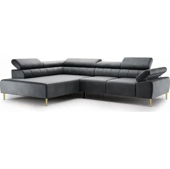 Sedací souprava BOGART. Rohová sedací souprava Taloria, Zetta 305/zlaté nohy, levá