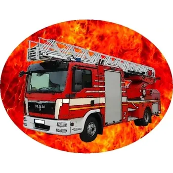 Nášivka Nažehlovačka HASIČI MAN žebřík (digitální nažehlovačka )