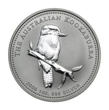 10 uncí stříbrná mince Austrálie Kookaburra 2005