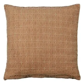 Polštář Vzorovaný polštář Tessa hnědý