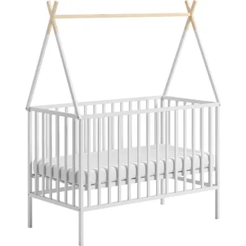 Dětská postýlka Monbaby nábytek ATB Domečková postýlka pro miminko 120x60 Tipi Barva: Bílá