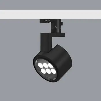 Lampička ERCO Parscan 230V bodové 12W wallwash 940 černá - hlava reflektoru - Ø 11,4 cm, výška 7,5 cm nikl, bílá LED celkem 12 W - Doprava zdarma