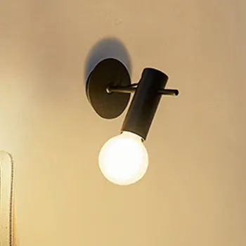 Lampička LEDS-C4 Nude nástěnné světlo E27 černá - Ø čelního panelu nástěnného držáku 10,5 cm; Ø nástěnný držák 8 cm 1 x 15 W LED - Doprava zdarma