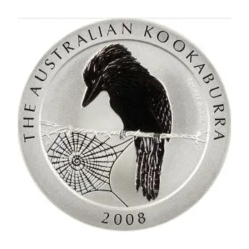 2 unce stříbrná mince Austrálie Kookaburra 2008
