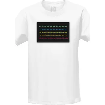 Pánské tričko Tričko s potiskem Tričko pro děti s násobilkou 6-10 dětské