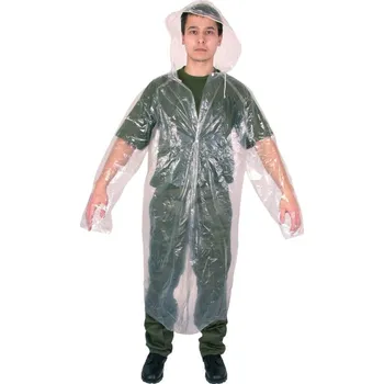 Pláštěnka Pláštěnka turistická NOUZOVÁ (Praktická, velmi lehká a skladná transparentní pláštěnka Rain Coat, v univerzální velikosti. Nejrychlejší ochrana před deštěm !)