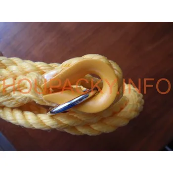 Hra na zahradu Lano 10mm s očnicí a kroužkem, délka lana 2,5m