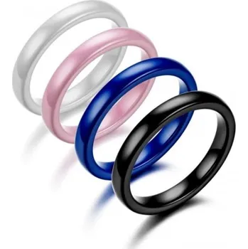 Šperk Prosperk Prsten keramický tenký kroužek černý Velikost prstenů: 11 (EU: 65-67) 24438/11