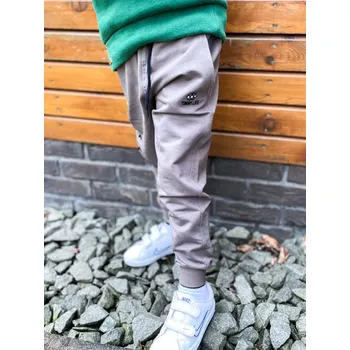 Dívčí mikina Hnědo-zelené sportovní chlapecké tepláky, Velikost 14-15 roků