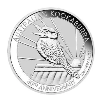 10 uncí stříbrná mince Austrálie Kookaburra 2020