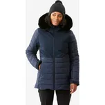 WEDZE Dámská lyžařská bunda Warm 100 prodloužená S MODRÁ