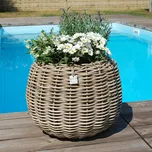 RATANOVÝ Květináč DRYPOT TINA medium, Ø45x34 cm (Van der Leeden®)