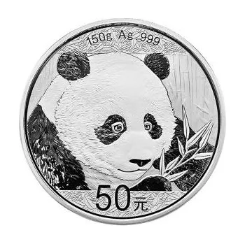 150 gramů stříbrná mince China Panda 2018 proof