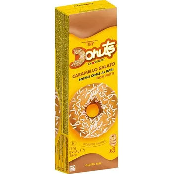 Dolceamaro SRL Donuty slaný karamel 111g 3ks Cuorenero bez lepku 5305