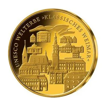 1/2 unce zlatá mince - 100 Euro Weimar 2006 (F)