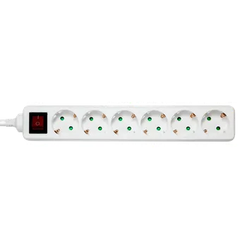 Příslušenství k 3D tiskárně Deltaco 6 Socket Power Strip
