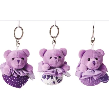 Vonný olej Esprit Provence Medvídek puntíky Klíčenka s levandulí