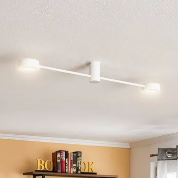 Euluna Stropní světlo Orbit II, bílé, dvouplamenné - Stříška - výška 9 cm, Ø 4,5 cm bílá 2 x 8 W LED - Doprava zdarma