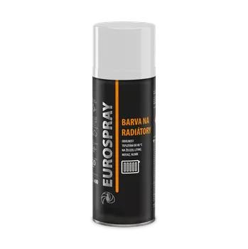 EUROSPRAY BARVA NA RADIÁTORY / RAL 9010 bílá lesk - 400ml