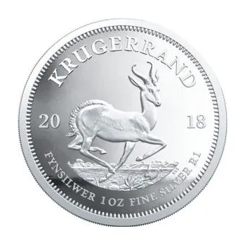 1 unce stříbrná mince Krugerrand 2018 - leštěná deska