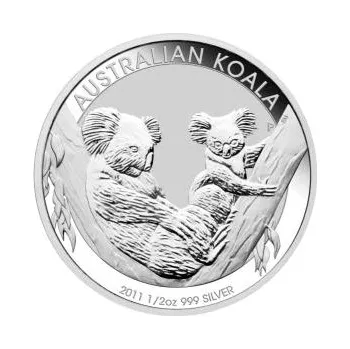 Sběratelství 1/2 unce stříbrná mince Austrálie Koala 2011