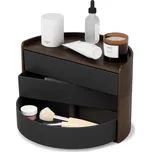 Organizér na kosmetiku Umbra MOONA - černá, ořechová