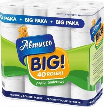 Toaletní papír bílý BIG 3-vrstvý/40 ks