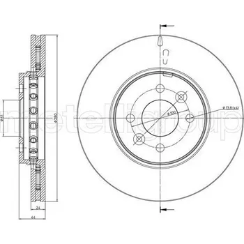 Brzdový kotouč Brzdový kotouč METELLI 23-1468C