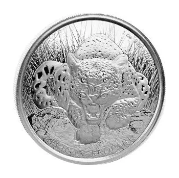 Sběratelství 1 unce stříbrná mince Afrika Ghana Leopard 2017