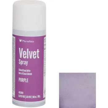Potravinářské barvivo MARTELLATO VELVET SPREJ FIALOVÝ (LILA) 400ml
