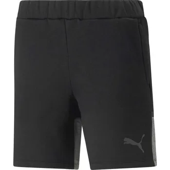Dámské sportovní šortky Puma TEAMCUP CASUALS SHORTS W L Černá, Tmavě šedá