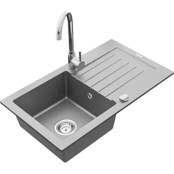 Granitový dřez Mexen Pablo 6510-71-670200-00 set šedý