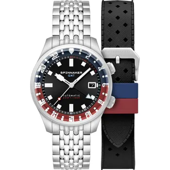 Hodinky Spinnaker SP-5121-55 Mens Watch Bradner GMT Automatic 42mm 18ATM
