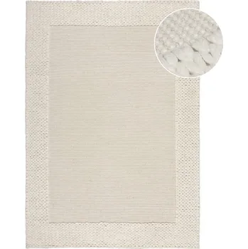 Koberec Béžový vlněný koberec 170x120 cm Rue - Flair Rugs ID_1465004