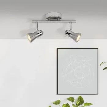 Lampička Brilliant LED stropní bodové svítidlo Sanny, železo/chrom, šířka 31,5 cm kovové železo, chrom 2 x 3 W LED - Doprava zdarma