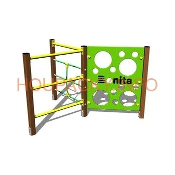 Dětský domeček Šplhací sestava SS314KW-B - hnědá