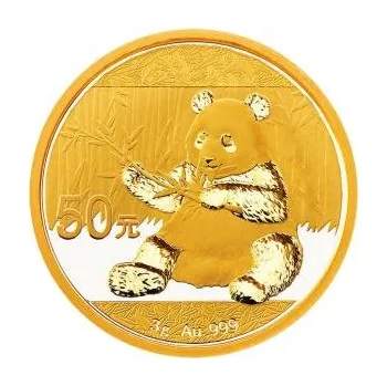 3 gramů zlatá mince China Panda 2017