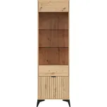 BRW LAMEA vitrína REG1D1W, dub artisan